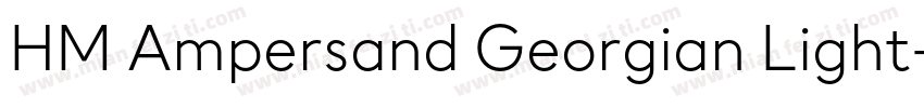 HM Ampersand Georgian Light字体转换